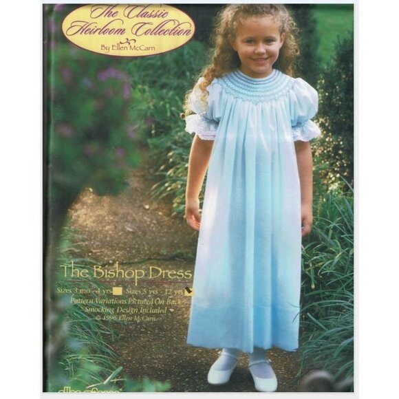 Bishop Dress Pattern Sizes 5-12 years Ellen McCarn Heirloom Collection UNCUT - Picture 1 of 2